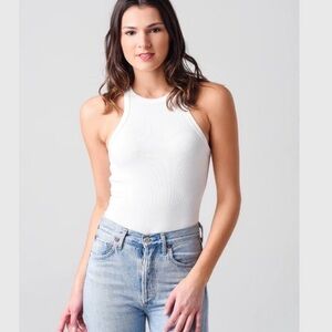 AGOLDE WOMEN'S RIANNE HIGH-NECK RACERBACK BODYSUIT